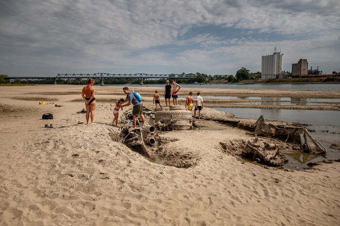 Hungarian WWII Shipwreck Pops Up Thanks to Low Danube