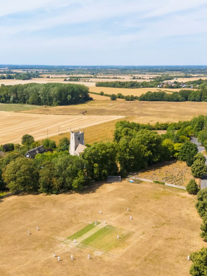 Our Village Cricket Pitch Is Brown and Sad but Cricket’s Still On!