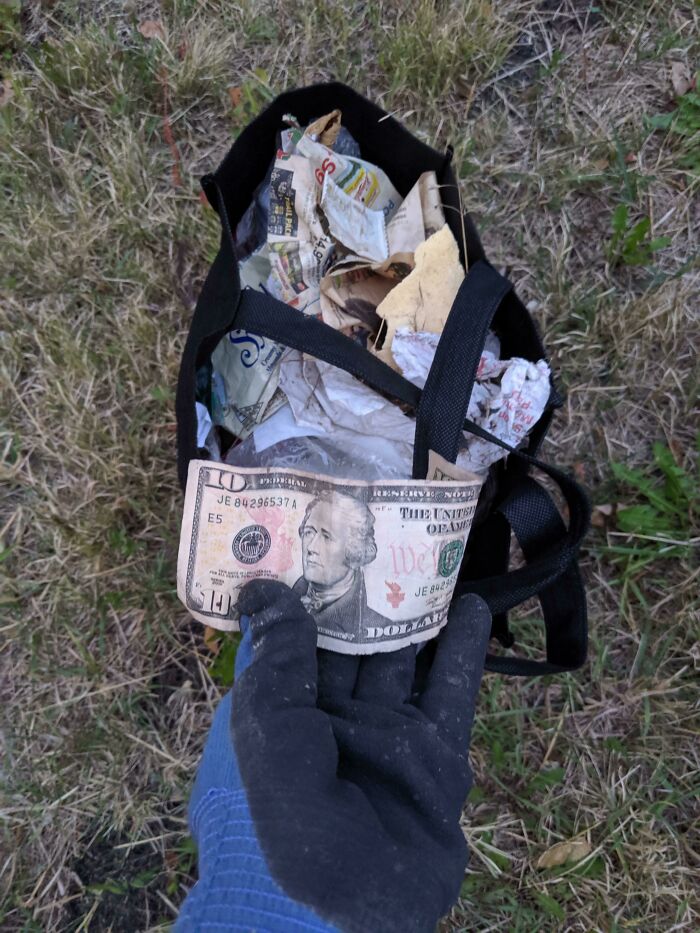 Found $10 Cleaning Up? Jackpot!