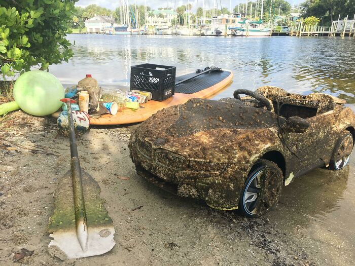 This Cleanup Ride Was Serious Business—A Big Ol’ River Monster Towed Away