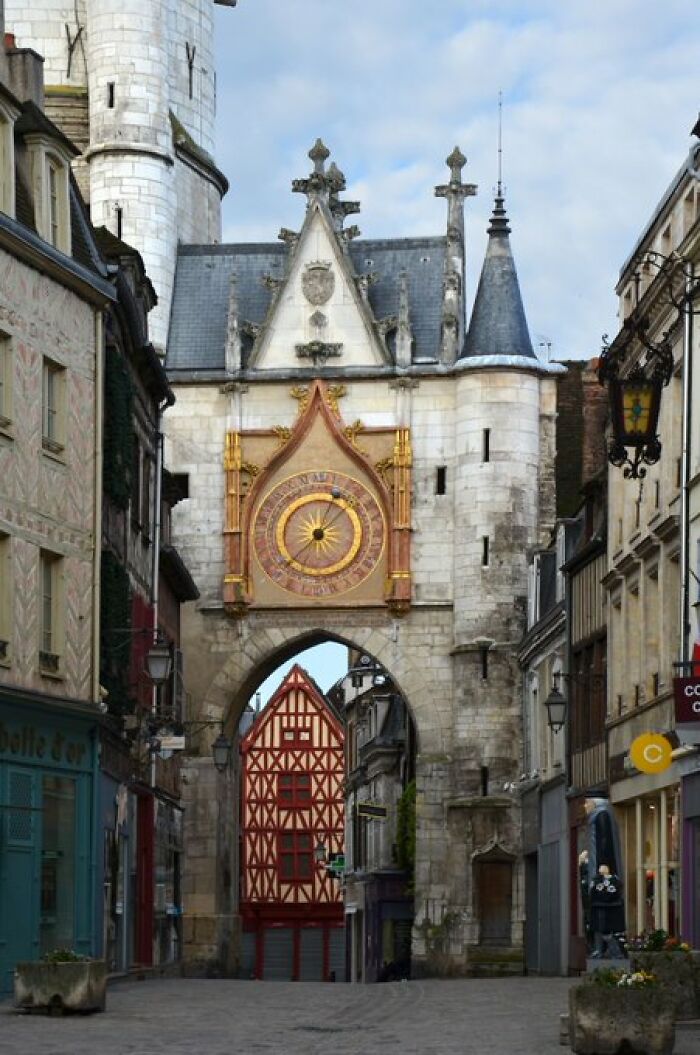 The Clock Tower In Auxerre, France: Time to Admire
