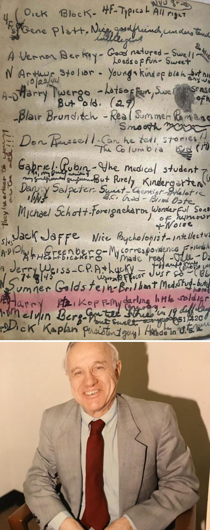 Grandma’s 1940 Boyfriend Tracker & Her Sweet Soldier Note