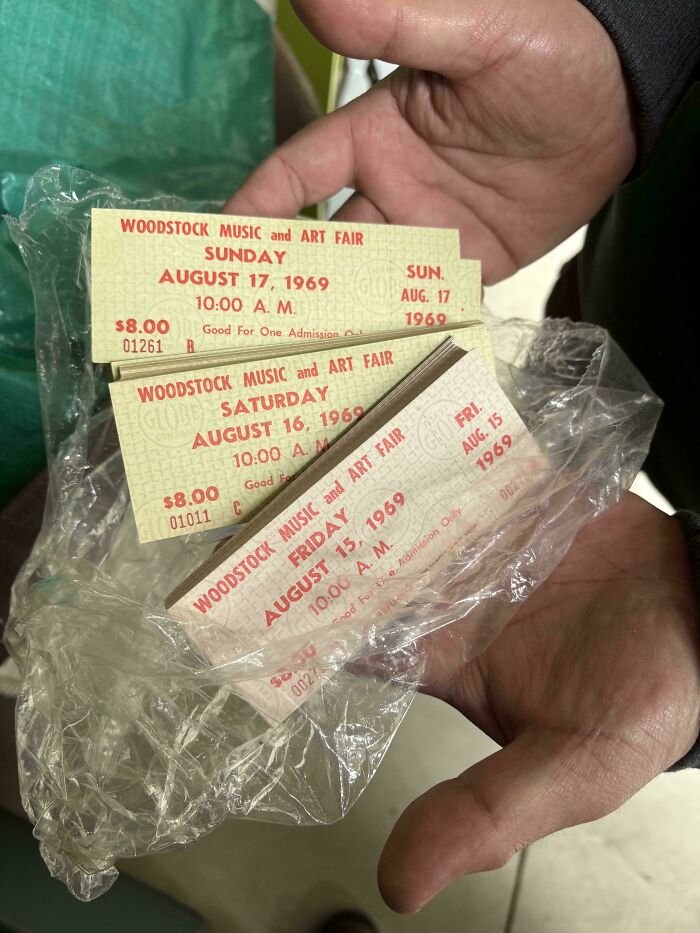 150 Leftover Woodstock Tickets from 1969!