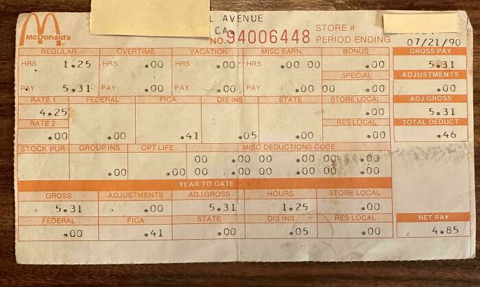 My Very First Paycheck!
