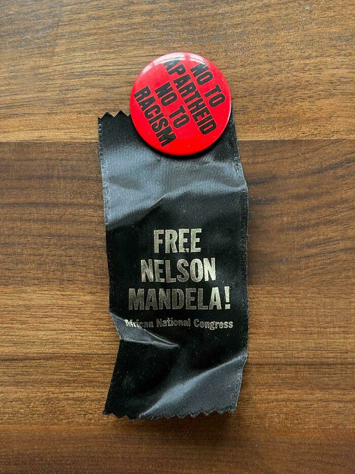 Dad’s Pin and Ribbon from NYC’s Groovy 60s & 70s