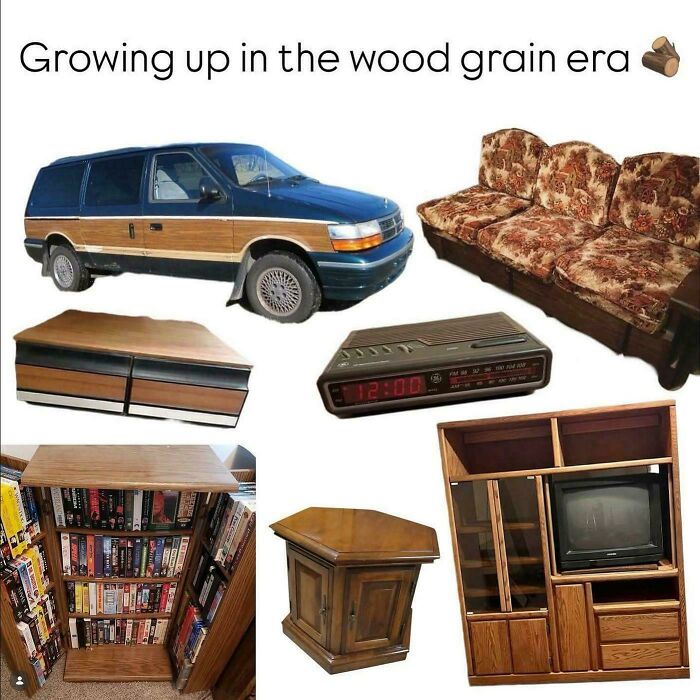 Wood Grain Everything—The '90s Room Starter Pack