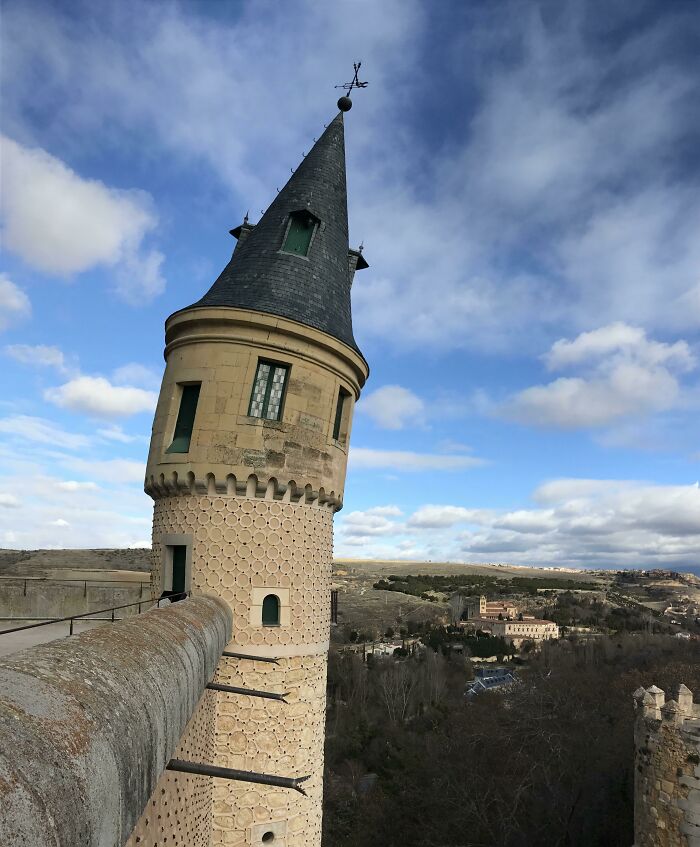 Castle Tower Turns Panoramic Art