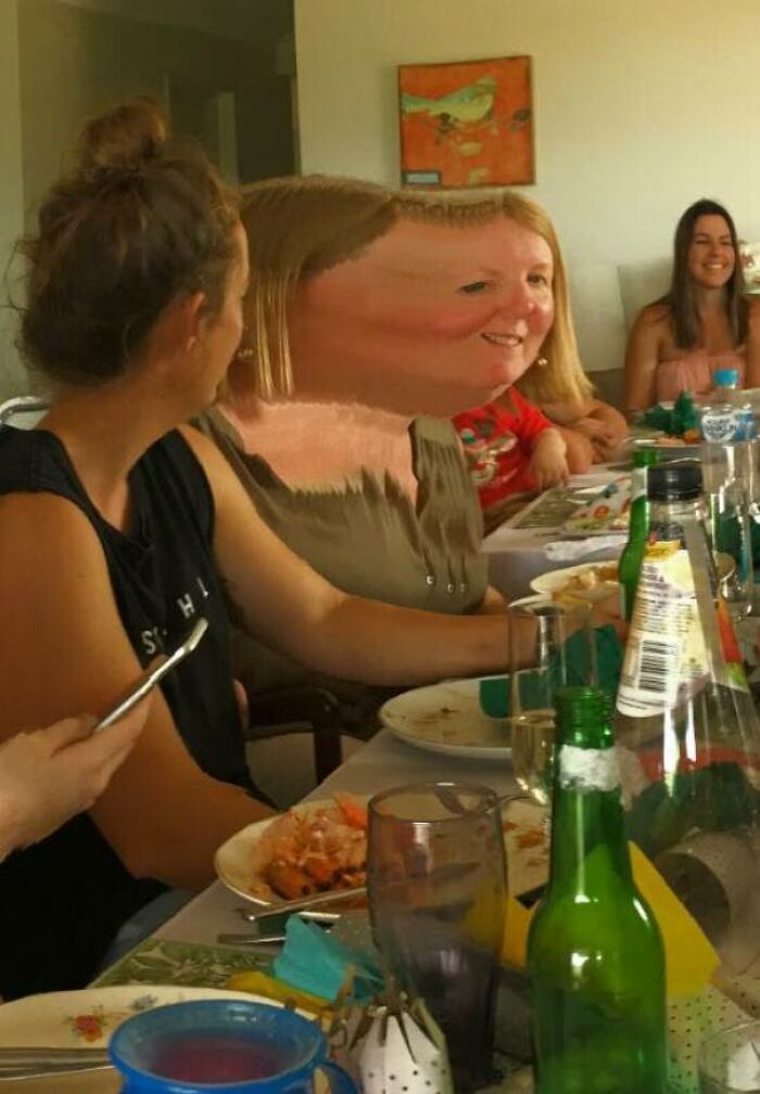 Table Selfie that Went Totally Wrong