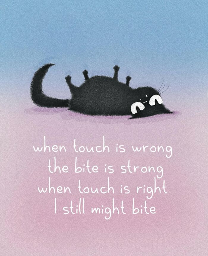 30 Cat Illustrations That Nail The Weirdness Of Living With Cats