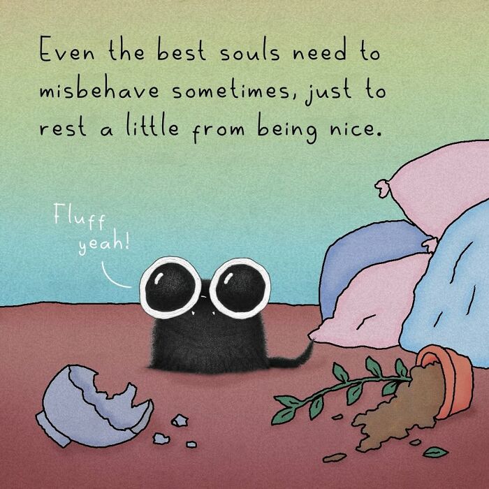 30 Cat Illustrations That Nail The Weirdness Of Living With Cats