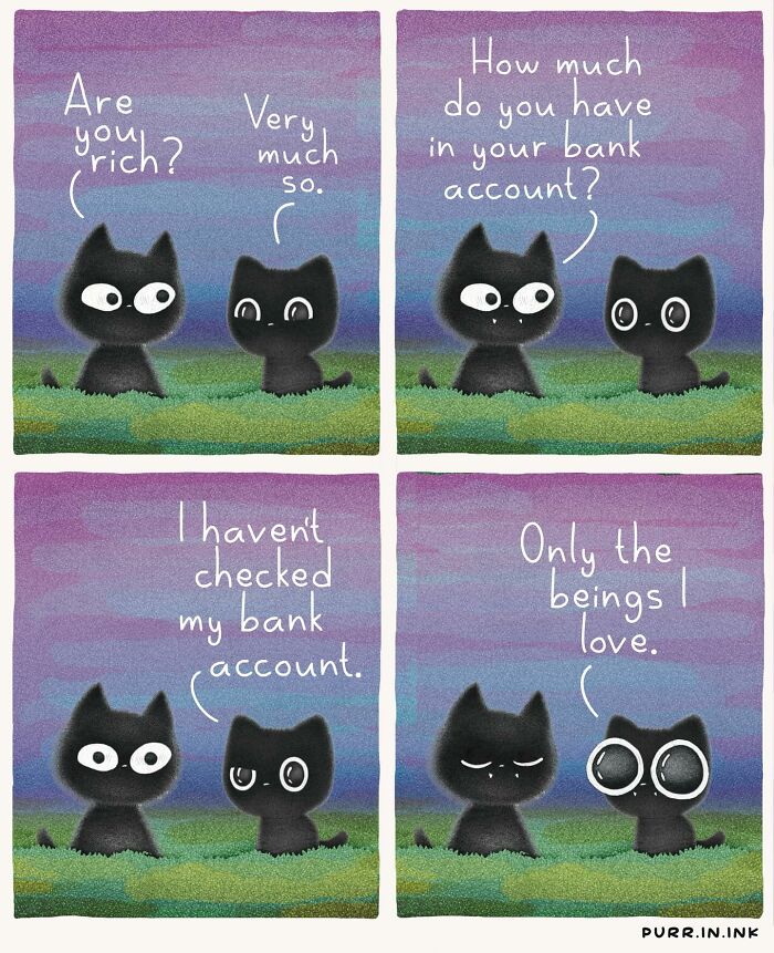 30 Cat Illustrations That Nail The Weirdness Of Living With Cats