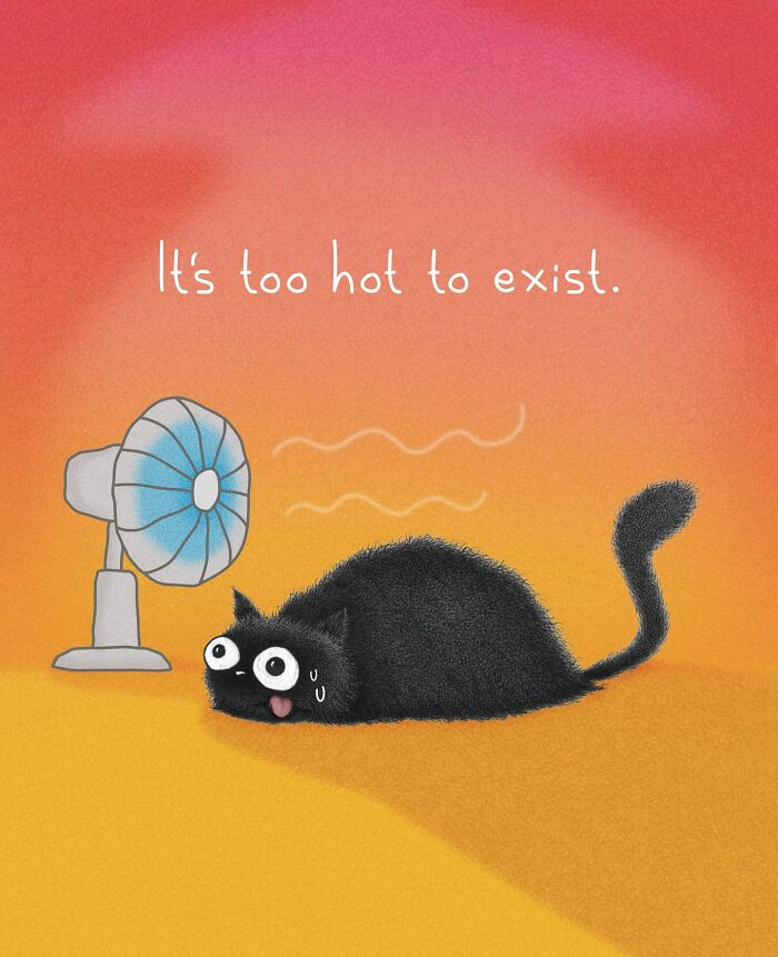 30 Cat Illustrations That Nail The Weirdness Of Living With Cats