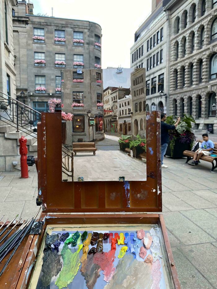 Painted This Old Montreal Scene In Oil