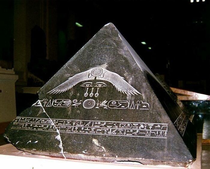 One Of The Rare Intact Pyramid Capstones
