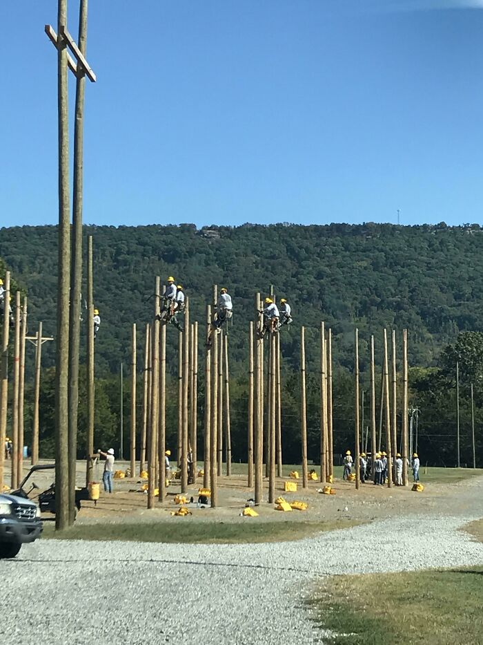 Spotted A Training School For Telephone Linemen
