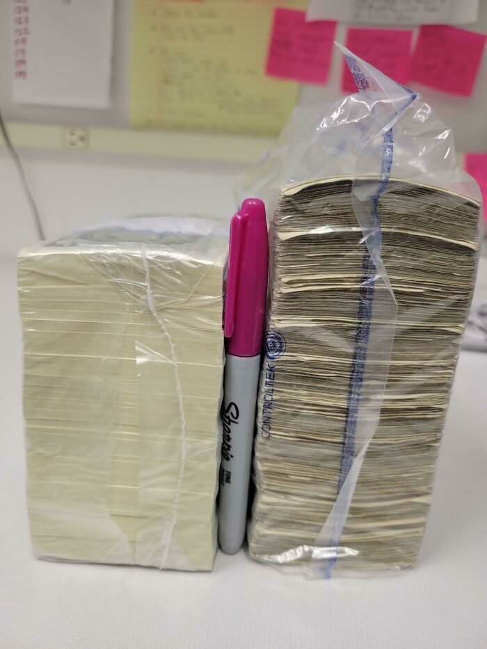 $1000 In Brand New Vs. Tattered $1 Bills—Spot The Difference