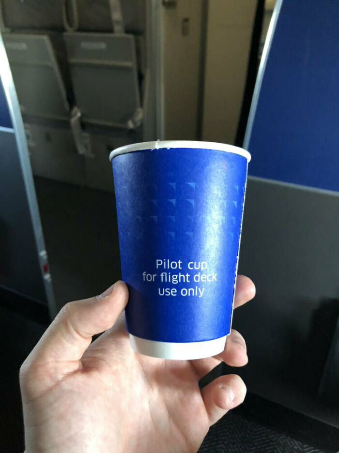 Turns Out Pilots Get Special Cups (Fancy!)