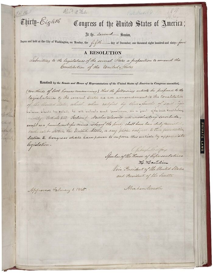 $2.41 Million For The 13th Amendment’s Official Copy