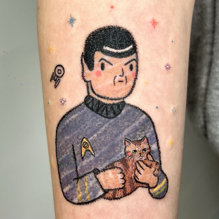 Wait, This Tattoo Artist Actually Uses Pastels?! Check Out These 30 Wildly Fun Scribble-Inspired Tattoos