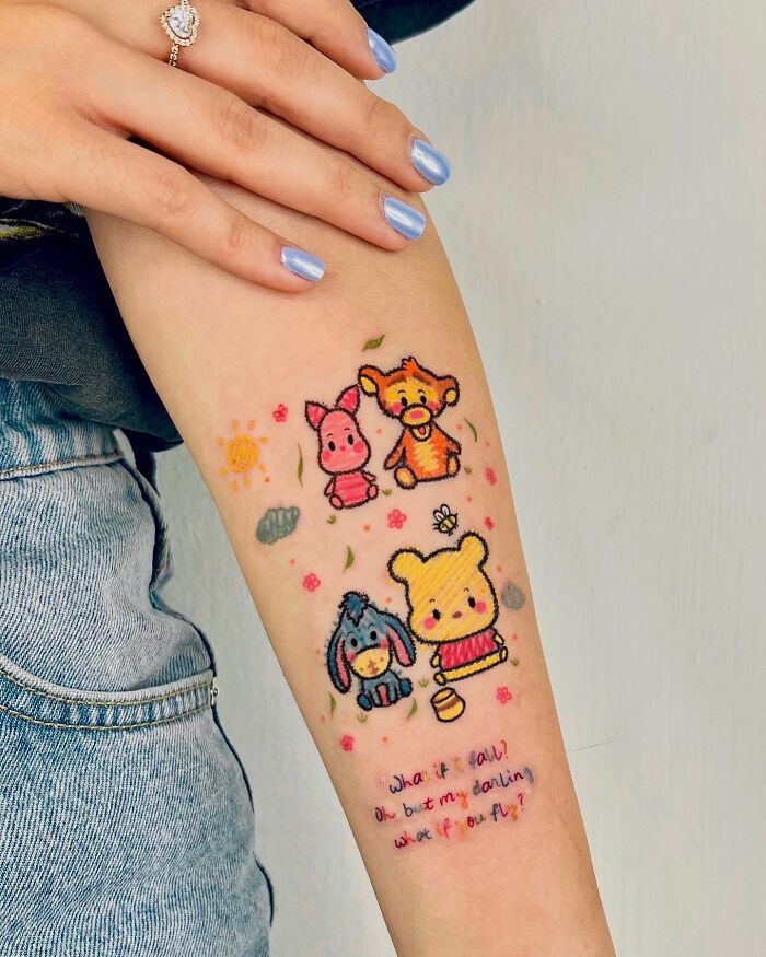 Wait, This Tattoo Artist Actually Uses Pastels?! Check Out These 30 Wildly Fun Scribble-Inspired Tattoos