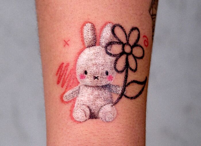 Wait, This Tattoo Artist Actually Uses Pastels?! Check Out These 30 Wildly Fun Scribble-Inspired Tattoos