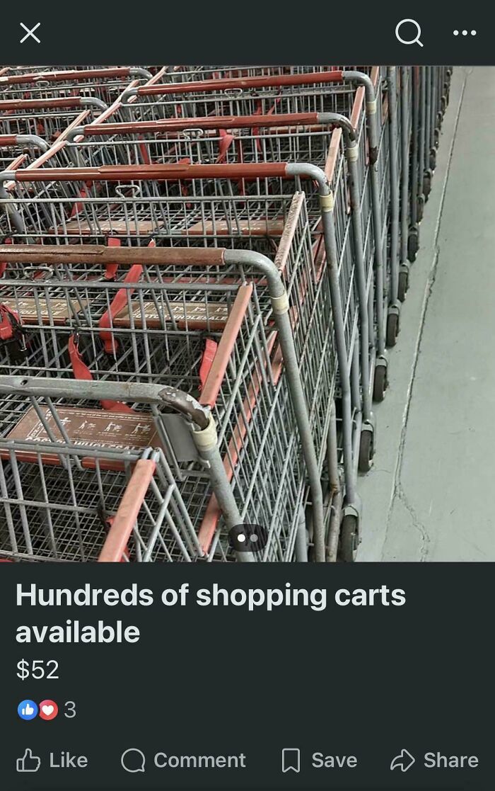 If They Steal Carts, We’re Not Surprised Anymore
