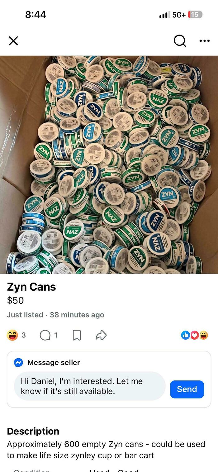 600 Empty Zyns for $50! That’s a Lot of Empties