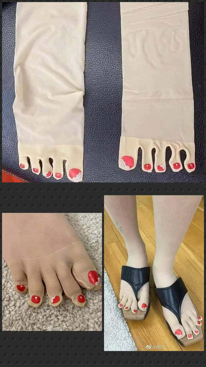 Red Nail Stockings? Creepy or Cool?
