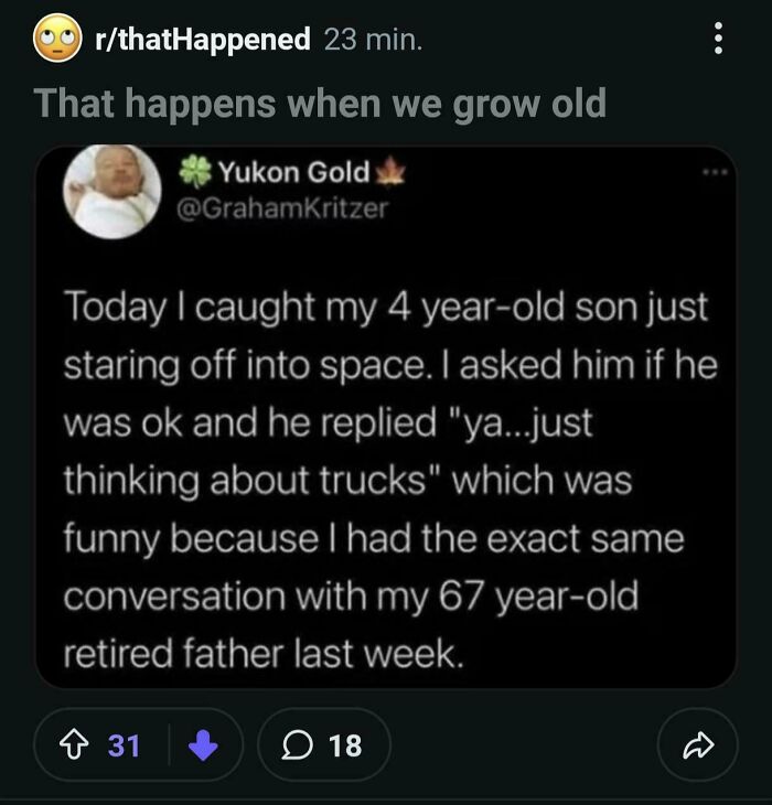 Because Old People Totally Don’t Daydream About Trucks