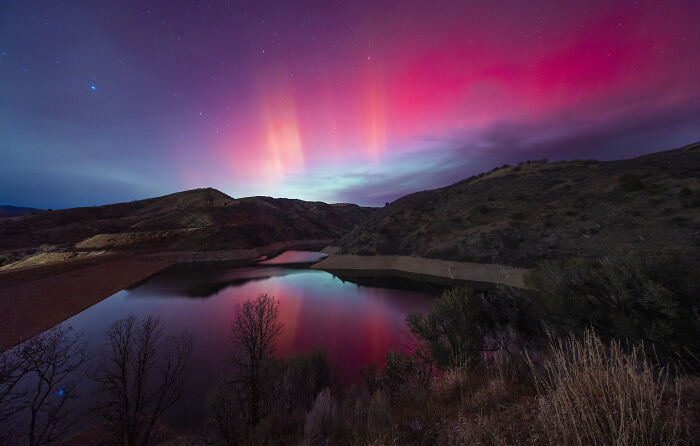 "Aurora Over Causey Reservoir" By Samuel Morse