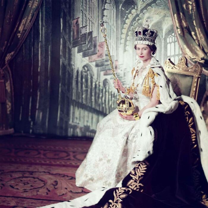 Queen Elizabeth II Rocking The Coronation Robes In Outrageously Royal Style, 1953