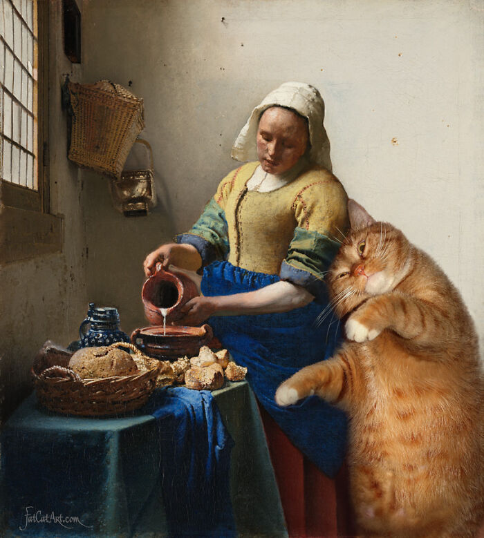 The Kitchen Maid And The Cat