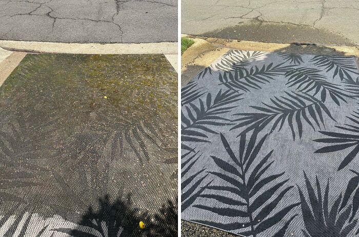 Outdoor Carpet Gets The Power Wash Treatment