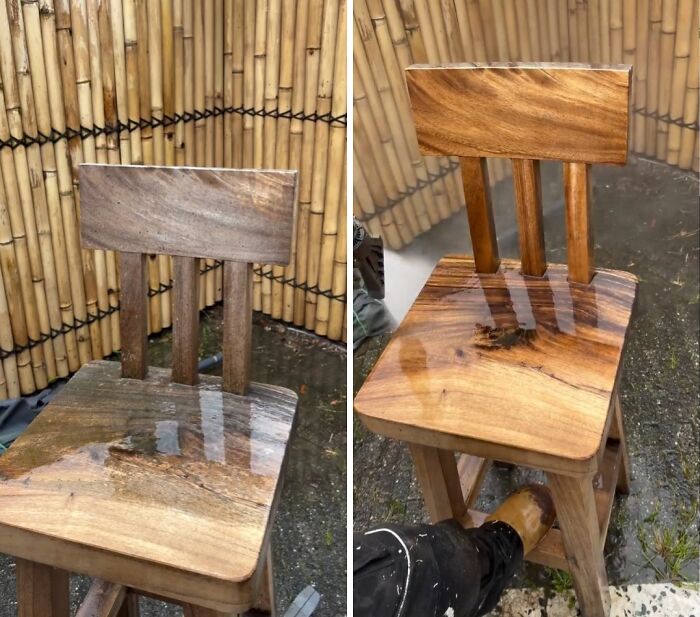 Wooden Bar Stool Refresh