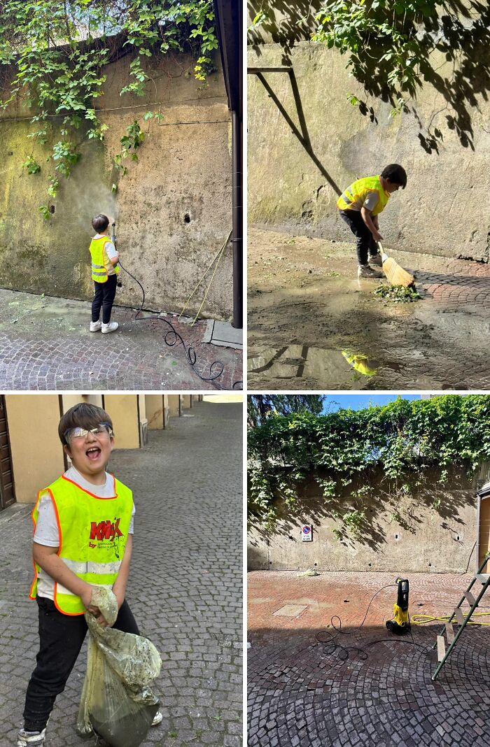 Tiny Joy: First Power Wash Ever