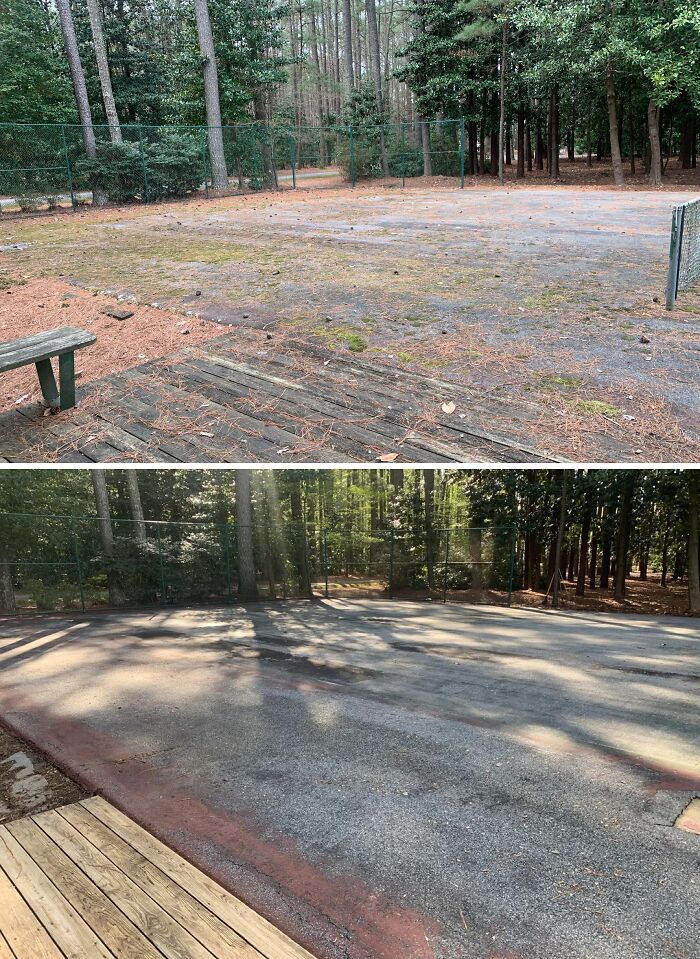 Also Did The Tennis Court (Not The Best Pics)