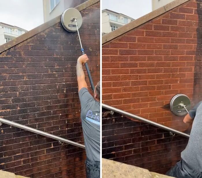 Surface Cleaner + Super Hot Water = Big Clean