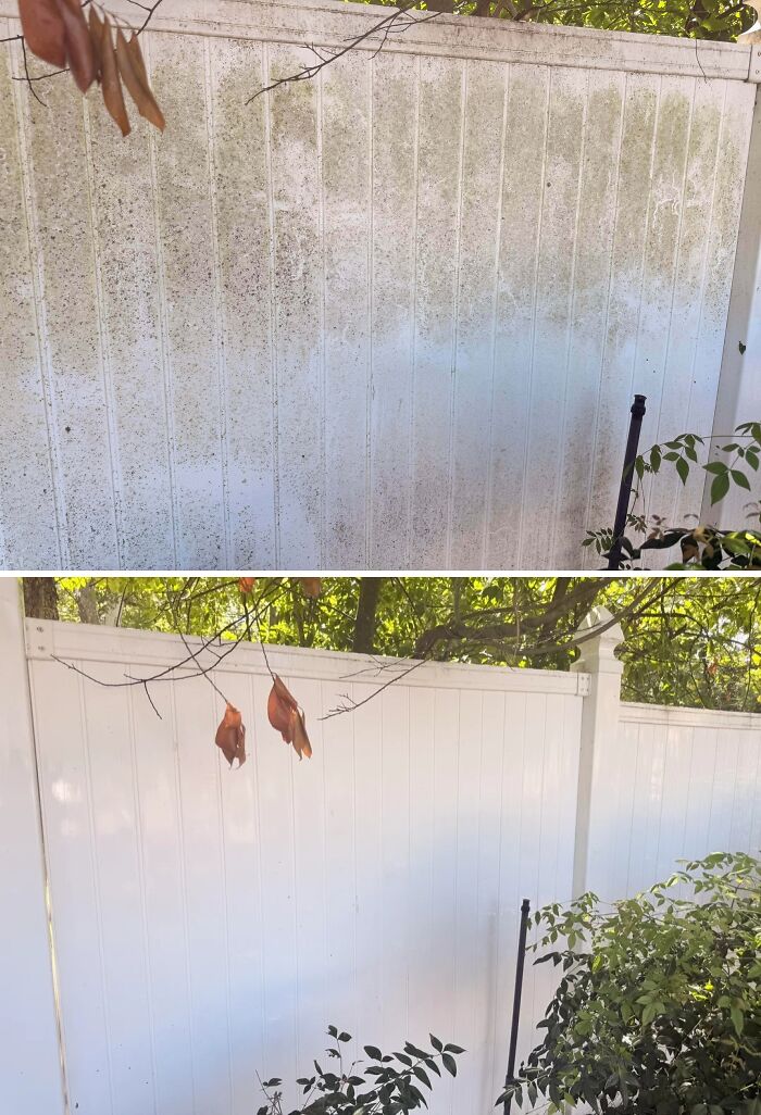 White Fence Gets Cleaned Up