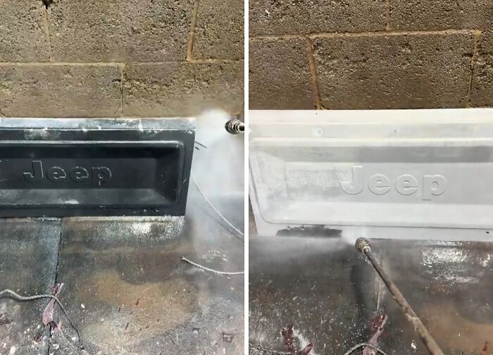 Jeep Tailgate Gets The Paint Pulled