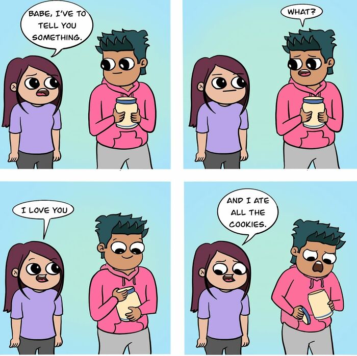 30 Comics That Nail The Weird & Wonderful Everyday Stuff Couples Do