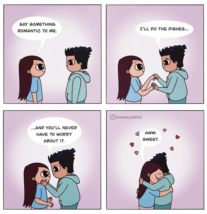 30 Comics That Nail The Weird & Wonderful Everyday Stuff Couples Do