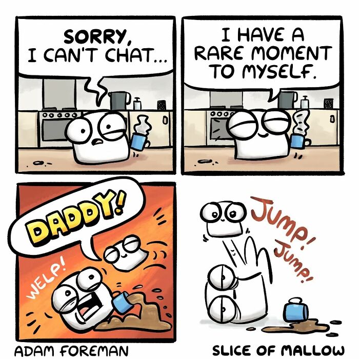 42 Marshmallow Comics That Make Life Look Way Cuter (And Hilarious)