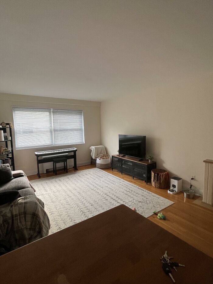 Living Room Dilemma: Radiator, No Outlets, Big Walls?