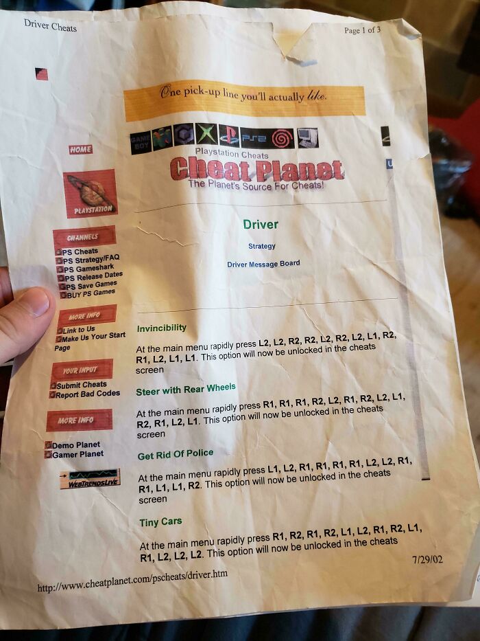 Printing Out Cheat Codes Like It’s A Treasure Map