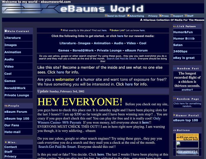 Wait, They Actually Saved These Weird Old Internet Screenshots?!