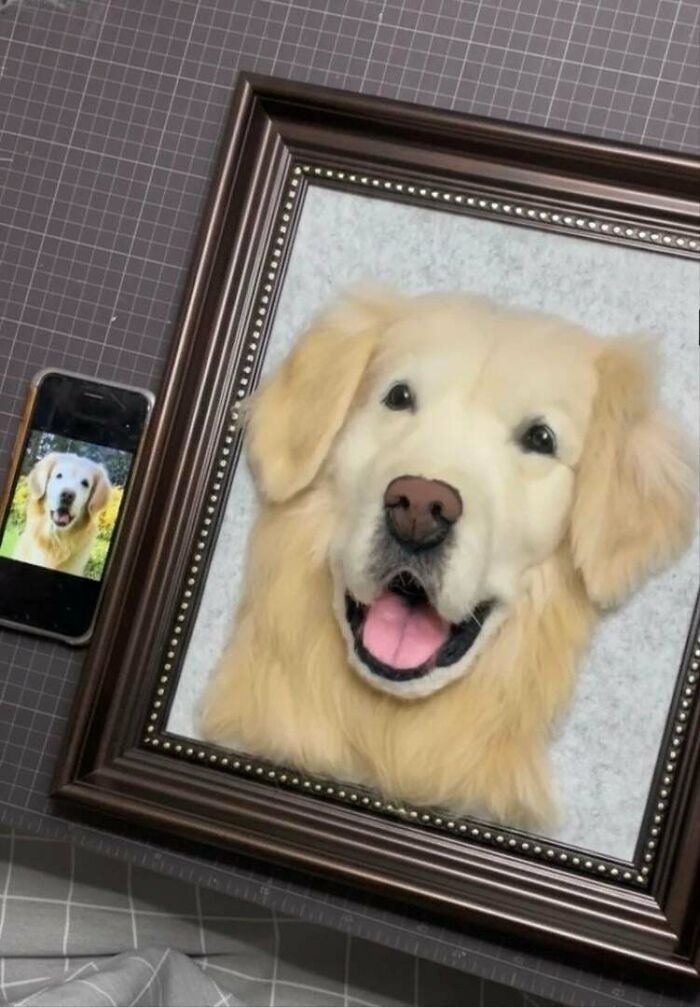 I Tried To Turn This Golden’s Smile Into Wool—Did I Nail The Joy?