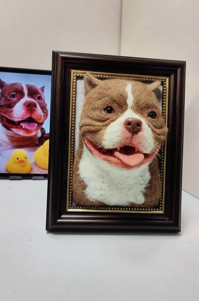 I Tried To Capture That Big Goofy Grin In Wool—Do You Feel The Joy?