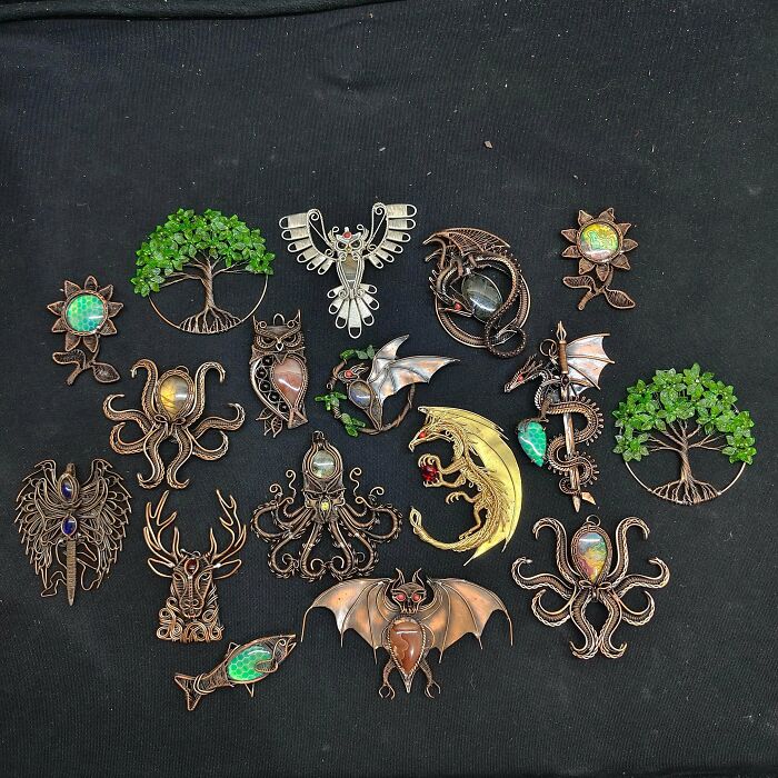Latest Wire Wrapping Art—Check Out What I Made!