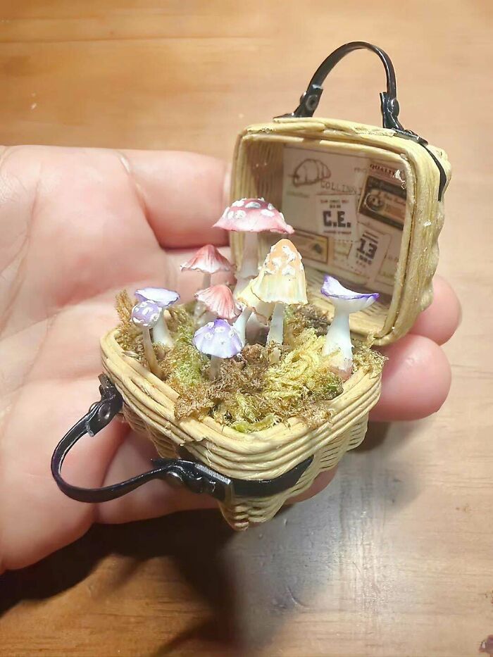 Mini Mushroom Suitcase That’s Whimsical And Tiny