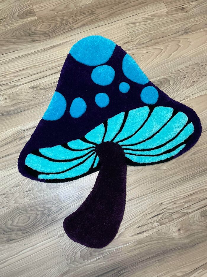 I Made A Tufted Mushroom Rug And It’s Cute As Can Be